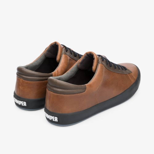 Camper Andratx Sneakers Dark Brown - Mens Singapore IDAYMU-536